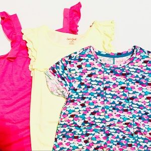 Cat & Jack Girl’s Tops Size Large 10-12 Lot of 3